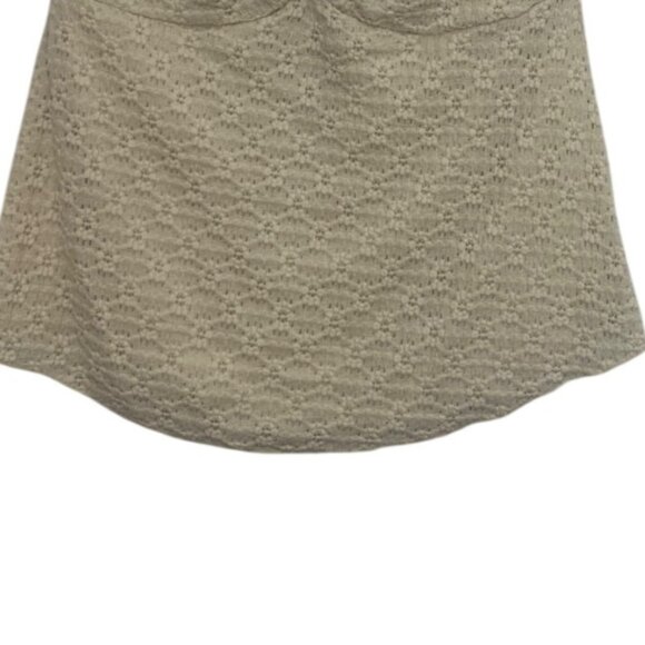 21 Saints Textured Strapless Tube Top Large Neutral Beige New - Picture 4 of 9